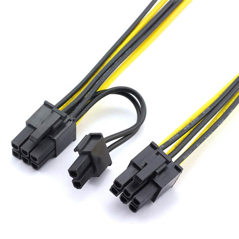 Kabel PCIe 6 pin Male to 8(6 2) pin Male