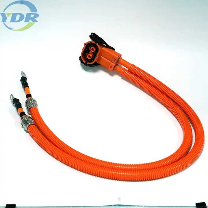 TE YHV800-2P-90-50M-A EV Kabel Terlindung Pengisi Daya Kendaraan Listrik HVP800-2PHI Harness Kawat Baterai Otomatis Tugas Berat